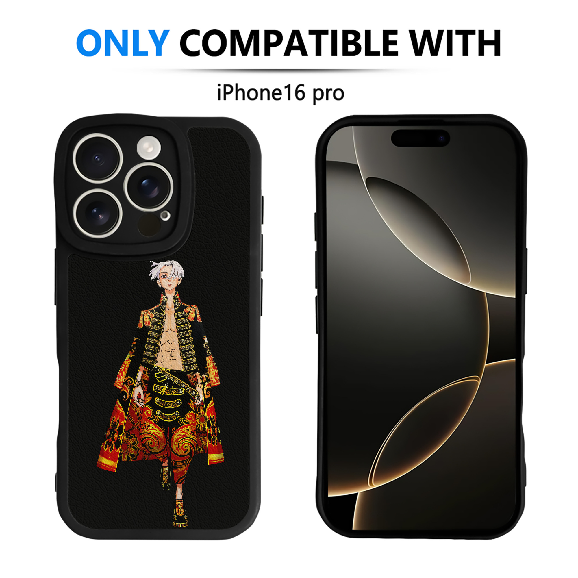 （画像用） 東京リベンジャーズ Tokyo Revengers 【iPhone 16シリーズ対応】シリコンスマホケース（レザー調） 材質：シリコン